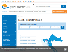 Tablet Screenshot of kroatieappartementen.nl